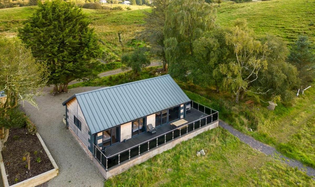 New Build Lodge With Stunning Views Of Loch Awe Hayfield  Kültér fotó